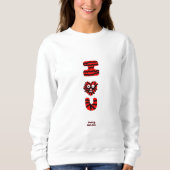 I Fuzzy U Sweatshirt voor dames (Voorkant)