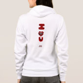 I Fuzzy U Vrouwen Bella + Canvas Full-Zip Hoodie (Achterkant)