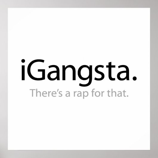 i Gangsta - Er is een Rap voor Dat Poster (Voorkant)