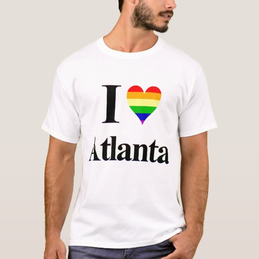 I Gay Heart Atlanta Georgia T-shirt (Voorkant)