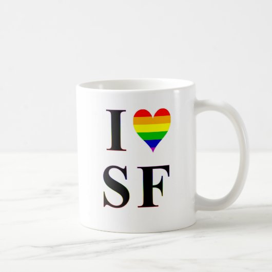 I Gay Heart San Francisco Coffee Mok (Rechts)