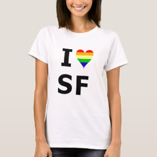 I Gay Heart San Francisco T-shirt