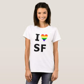 I Gay Heart San Francisco T-shirt (Voorkant volledig)