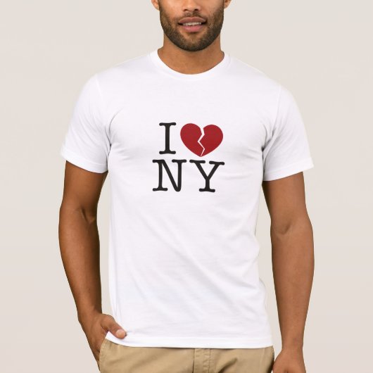 I [gebroken hart] NY T-shirt (Voorkant)