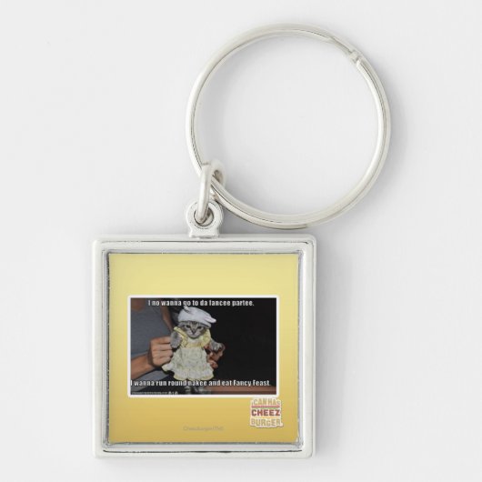 I geen behoefte om naar partee van DAfancee te Sleutelhanger (Voorkant)