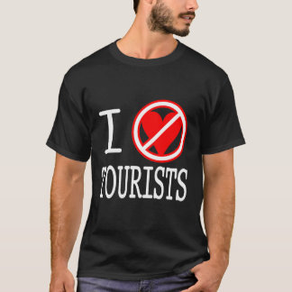I (geen hart) TOURISTS T-shirt
