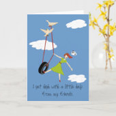 I get high with a little help from my friends kaart (Gele Bloem)