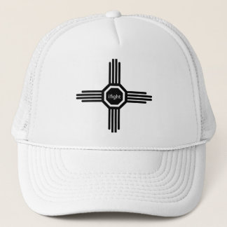 i gevecht zwart trucker pet