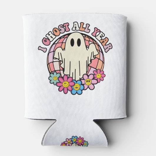 I Ghost Retro Halloween Blikjeskoeler (Achterkant)