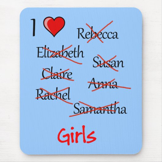 "I & Girls" Muismat (Voorkant)