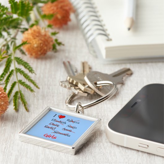 "I & Girls" Sleutelhanger (Zijkant)