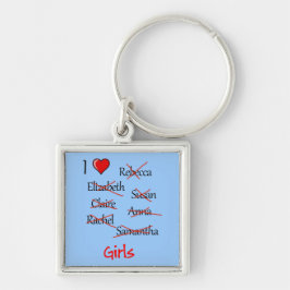 "I & Girls" Sleutelhanger