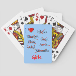 "I & Girls" Speelkaarten