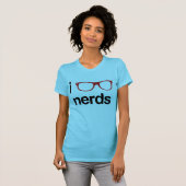 i :glazen : nerds t-shirt (Voorkant volledig)