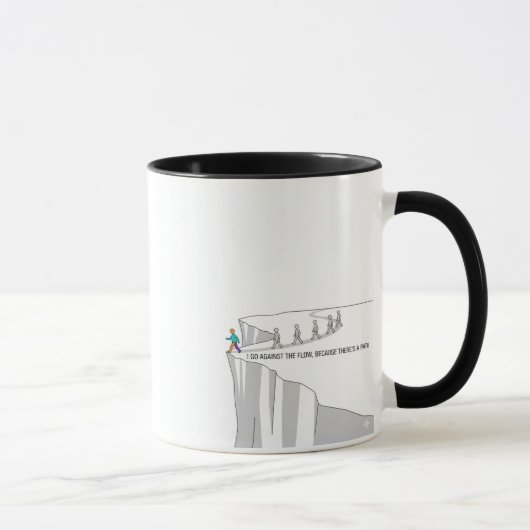 I Go Against the Flow – Inspirational Coffee Mug Mok (Rechts)