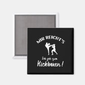 I Go To Kickboxing - Kick-boxer Kickboxing Magneet (Voorkant / Achterkant)