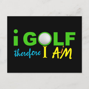 I GOLF briefkaart