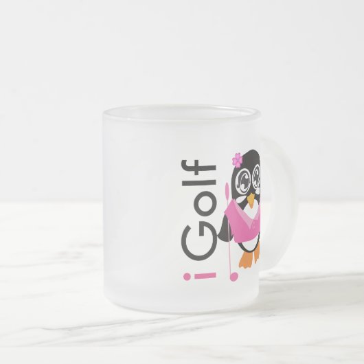 i Golf Penguin Matglas Koffiemok (Voorkant rechts)