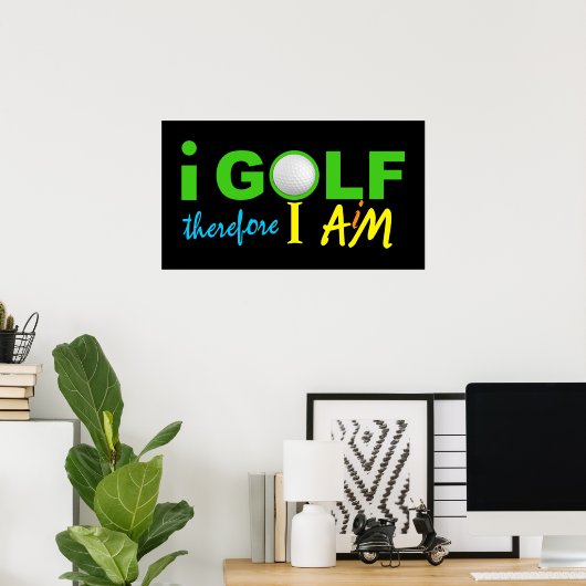 I GOLF poster (Thuiskantoor)