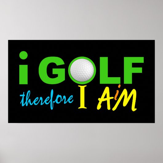 I GOLF poster (Voorkant)