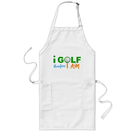 I GOLF-pron - kies stijl Lang Schort (Voorkant)