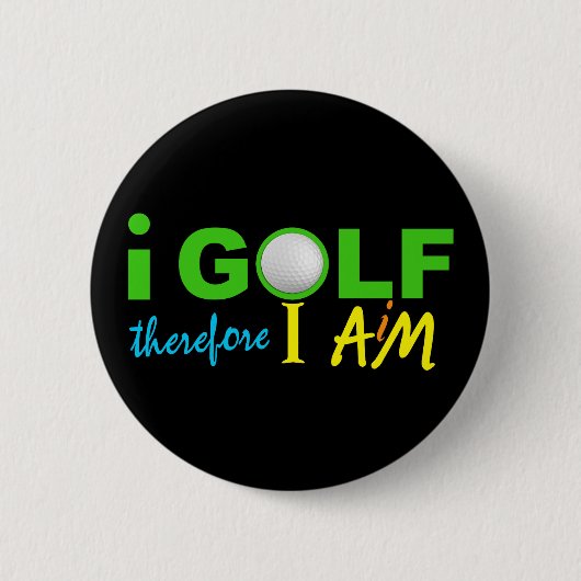I GOLF-toets Ronde Button 5,7 Cm (Voorkant)