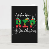 I Got A New Hip For Christmas Funny Hip Replacemen Kaart (Voorkant)
