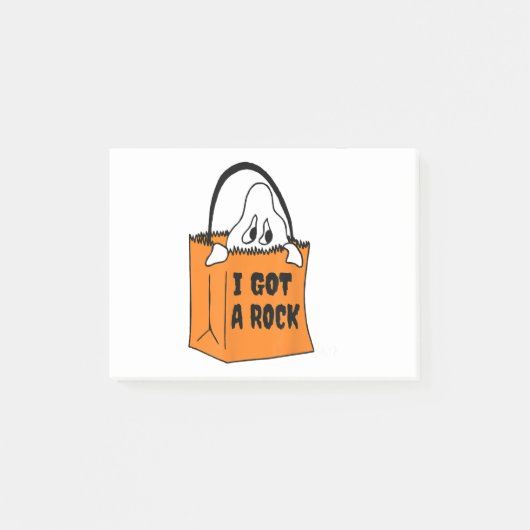 I Got a Rock Funny Tee Halloween Ghost Costume Post-it® Notes (Voorkant)