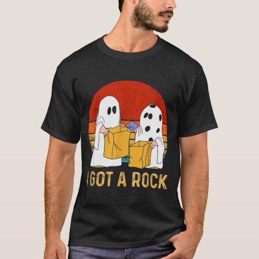 I Got A Rock Shirt Halloween Trick Or Treat Ghost (Voorkant)