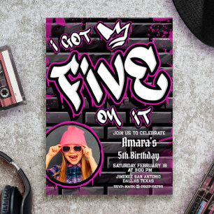 I Got Five on It - Roze Meisje Kaart