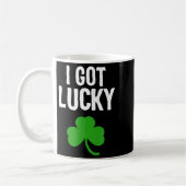 I Got Lucky Dad St Patricks Day Pregnancy Announce Koffiemok (Links)