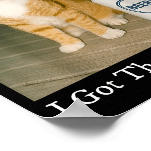 I Got That Dawg In Me Funny Cigarette Cat Smoking  Poster (Hoek)