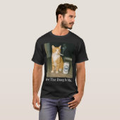 I Got That Dawg In Me Funny Cigarette Cat Smoking  T-shirt (Voorkant volledig)
