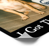 I Got That Dog In Me Funny Chihuahua Smoking Beer  Poster (Hoek)