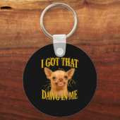 I Got That Dog In Me Funny Dog Bootleg Funny 90s M Sleutelhanger (Voorkant)