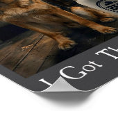 I Got That Dog In Me Funny German Shepherd Smoking Poster (Hoek)