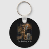 I Got That Dog In Me Funny German Shepherd Smoking Sleutelhanger (Voorkant)