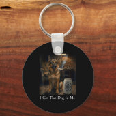 I Got That Dog In Me Funny German Shepherd Smoking Sleutelhanger (Voorkant)