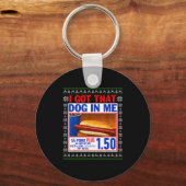 I Got That Dog In Me Funny Hotdog Ugly Christmas S Sleutelhanger (Voorkant)