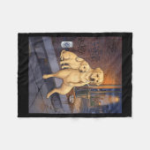 I Got That Dog In Me Funny Labrador Retriever Smok Fleece Deken (Voorkant (Horizontaal))