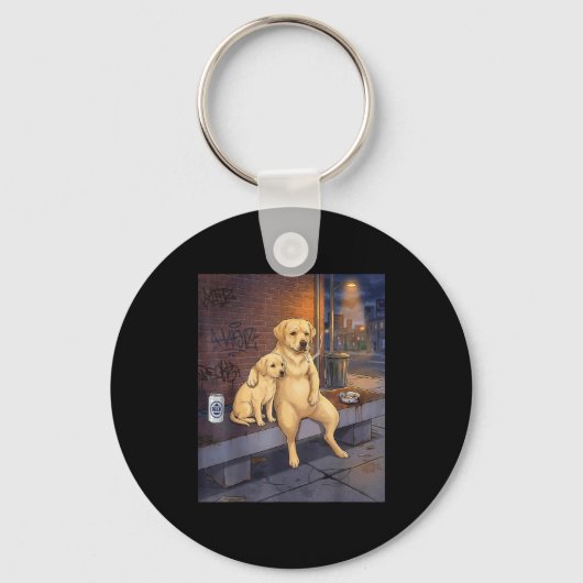 I Got That Dog In Me Funny Labrador Retriever Smok Sleutelhanger (Voorkant)
