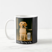 I Got That Dog In Me Funny Retriever Smoking Beer  Koffiemok (Links)