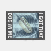 I Got That Dog In Me Hot Dog X-ray Meme  Fleece Deken (Voorkant (Horizontaal))
