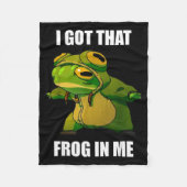 I Got That Frog In Me  Fleece Deken (Voorkant)