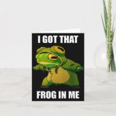 I Got That Frog In Me Kaart (Voorkant)