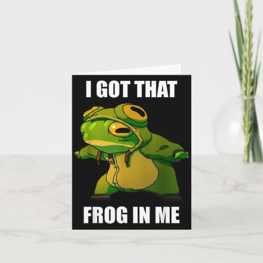 I Got That Frog In Me  Kaart (Voorkant)