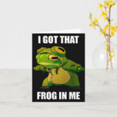 I Got That Frog In Me  Kaart (Gele Bloem)