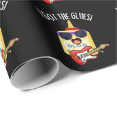 I Got The Glues Funny Blues Pun Dark BG Cadeaupapier (Rol Hoek)
