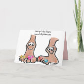 I Got Toe Jam Love Card Feestdagen Kaart (Achterkant)