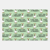 I GOT YOU A PRESENT! shouty chicken Inpakpapier Vel (Voorkant)